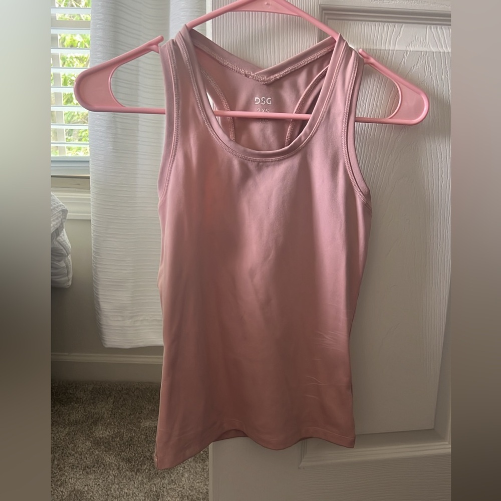 Pink workout tank top